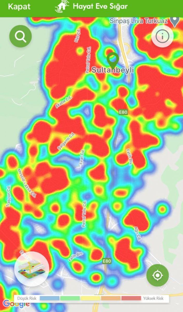 İstanbul koronavirüs risk haritasında ilçelere göre son durum - Sayfa 32