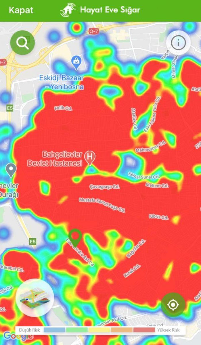 İstanbul koronavirüs risk haritasında ilçelere göre son durum - Sayfa 6