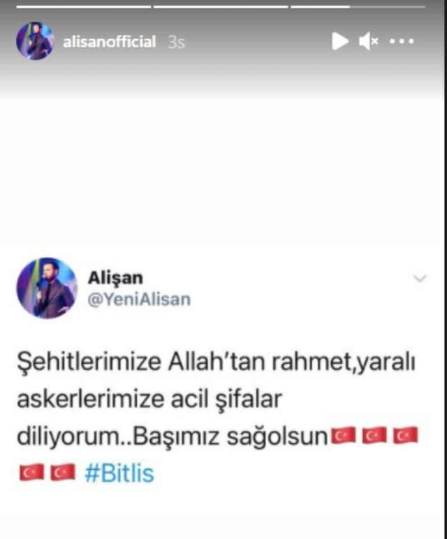 Şehit haberleri yürekleri dağladı! Ünlü isimlerden Bitlis paylaşımları! - Sayfa 5