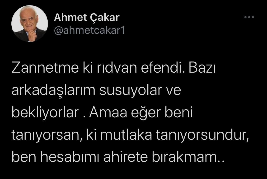 Ahmet Çakar'dan Rıdvan Dilmen'e sert sözler: Erdoğan'dan güç devşirme - Sayfa 12