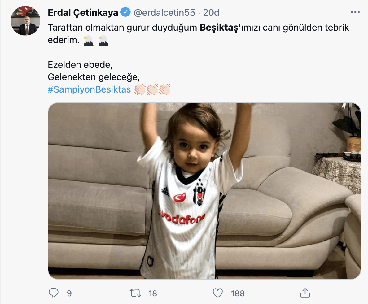 Siyasilerden ve ünlü isimlerden şampiyon Beşiktaş'a tebrik - Sayfa 15