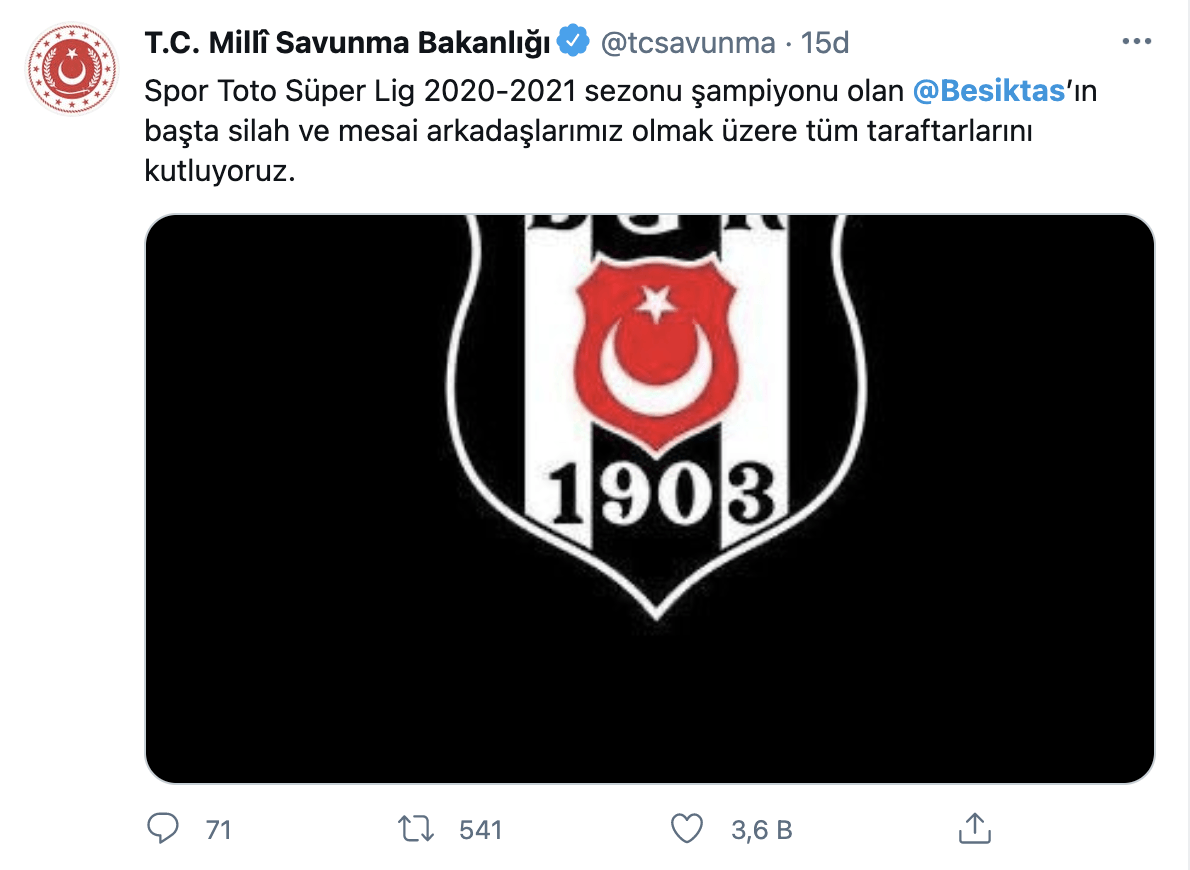 Siyasilerden ve ünlü isimlerden şampiyon Beşiktaş'a tebrik - Sayfa 8