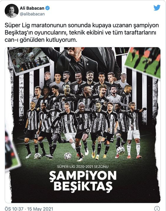 Siyasilerden ve ünlü isimlerden şampiyon Beşiktaş'a tebrik - Sayfa 4