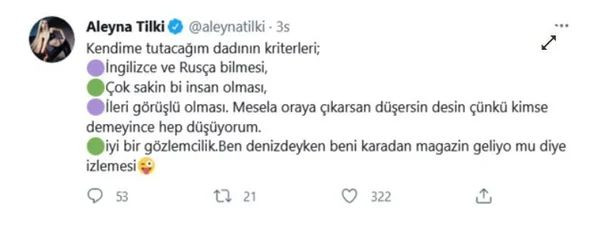 Aleyna Tilki'nin paylaştığı ilginç iş ilanı olay oldu! 'Bahar Candan'a benzemeye başladın' - Sayfa 3