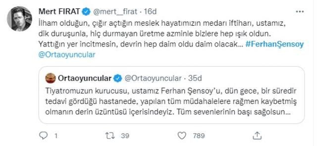 Ferhan Şensoy'un ölümü tüm Türkiye'yi yasa boğdu! Ünlü isimlerden art arda taziye mesajı geldi - Sayfa 4