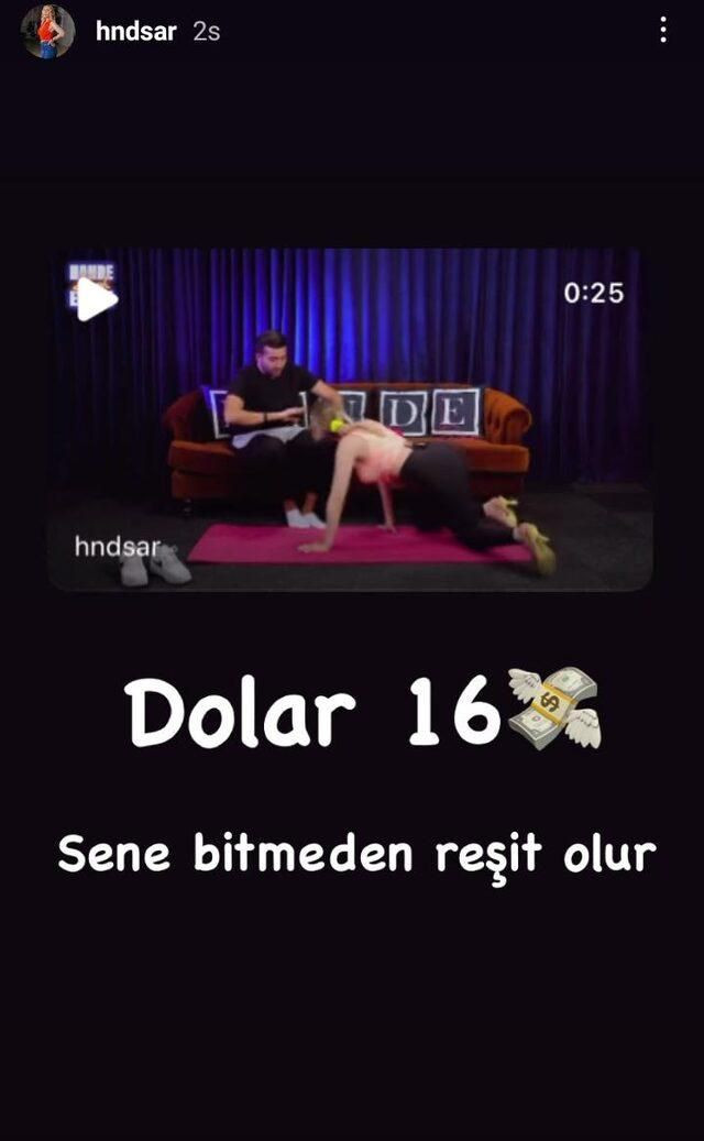 Ünlü sunucu Hande Sarıoğlu dolar yorumuyla şaşırttı! "Sene bitmeden reşit olur" - Sayfa 2