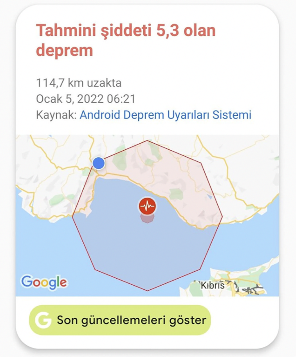 Google, Antalya depremini önceden bildi: Deprem daha hissedilmeden kullanıcılarını uyardı - Sayfa 5