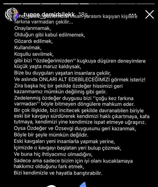 Ayrılık sonrası Tuğçe Demirbilek'ten şaşırtan paylaşım! Danilo Zanna'ya mı gönderme mi yaptı? - Sayfa 13