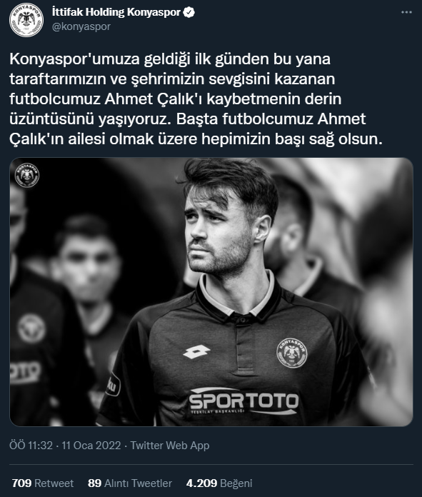 Futbol dünyasından Ahmet Çalık için başsağlığı mesajları - Sayfa 2