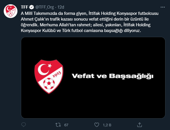 Futbol dünyasından Ahmet Çalık için başsağlığı mesajları - Sayfa 3