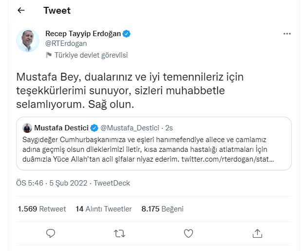 Erdoğan'dan 'Geçmiş olsun' mesajlarına art arda teşekkür: Bahçeli detayı dikkat çekti - Sayfa 8