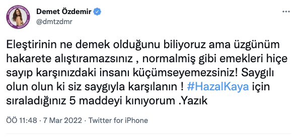 Hazal Kaya'yı eleştirmişti: Ahmet Hakan'a bir tepki de Demet Özdemir'den! - Sayfa 12