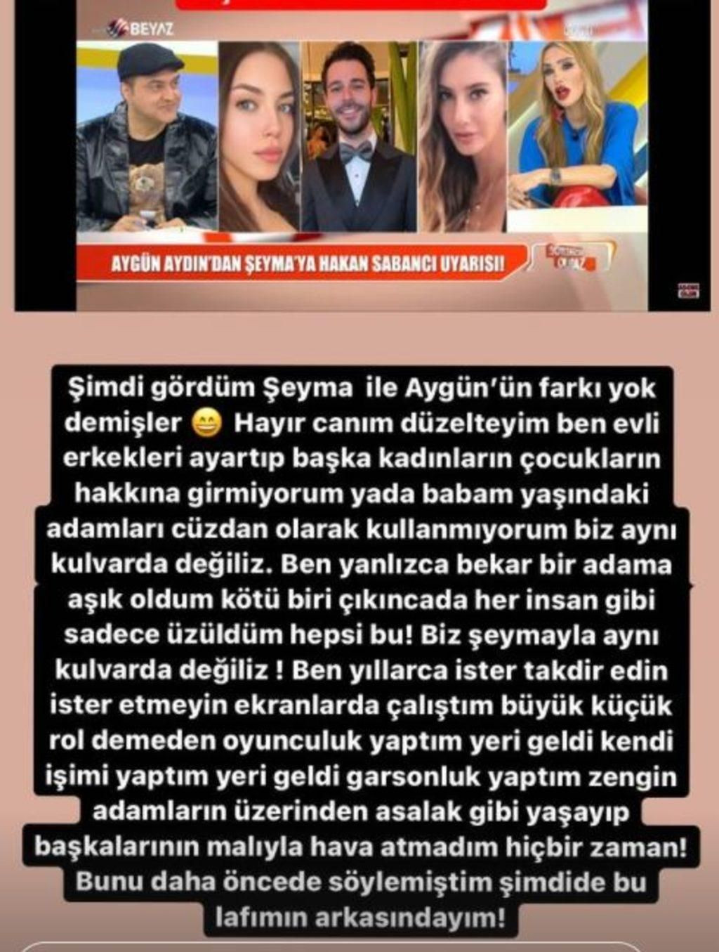 Aygün Aydın Hakan Sabancı ile olduğu iddia edilen Şeyma Subaşı'yı topa tuttu - Sayfa 7