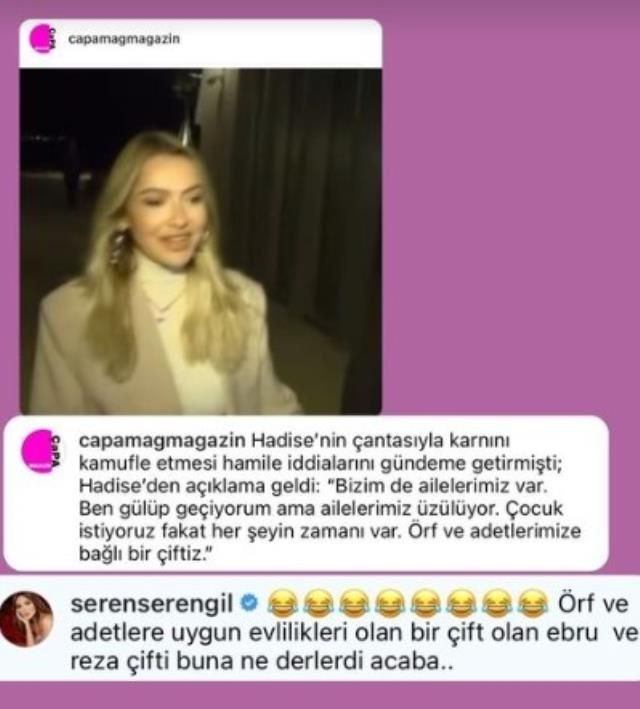 Seren Serengil’den Hadise’ye olay gönderme! ‘Örf ve adetlere bağlıyız’ demişti… - Sayfa 7