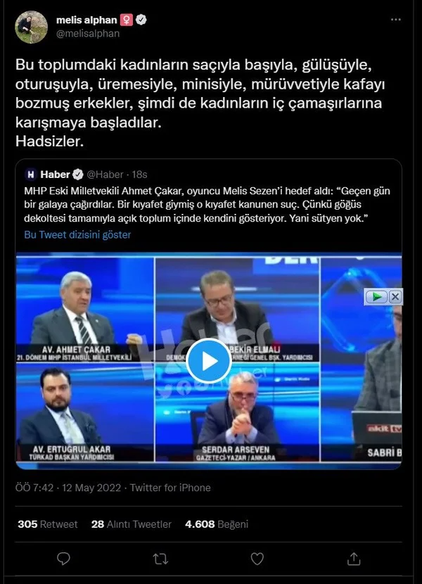 Ünlülerden Melis Sezen'e destek Ahmet Çakar'a tepki yağdı! "Ahlak bekçiliği yapan ahlaksızlar" - Sayfa 14