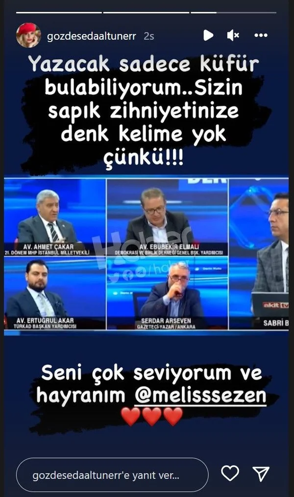 Ünlülerden Melis Sezen'e destek Ahmet Çakar'a tepki yağdı! "Ahlak bekçiliği yapan ahlaksızlar" - Sayfa 25