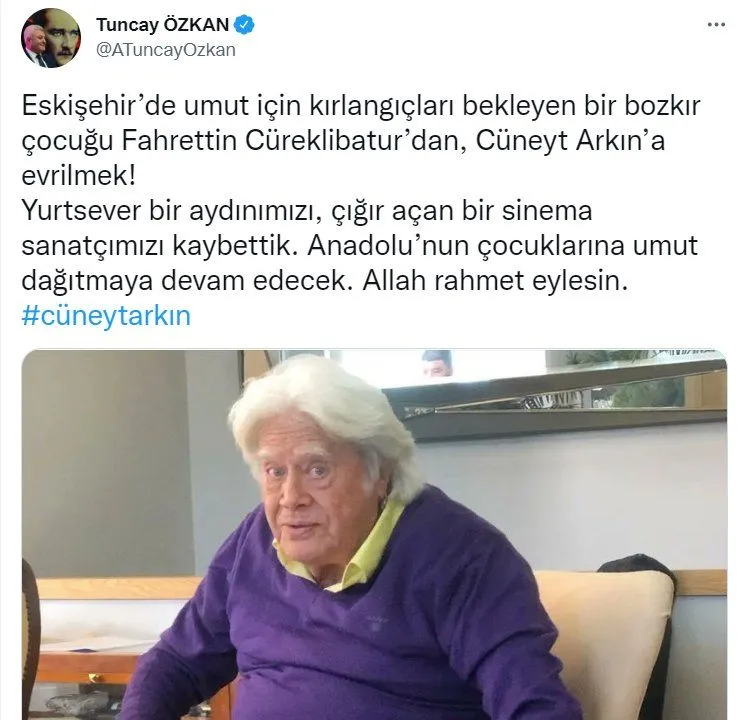 Siyaset dünyasından Cüneyt Arkın'a veda: Huzur içinde uyu Kara Murat... - Sayfa 12