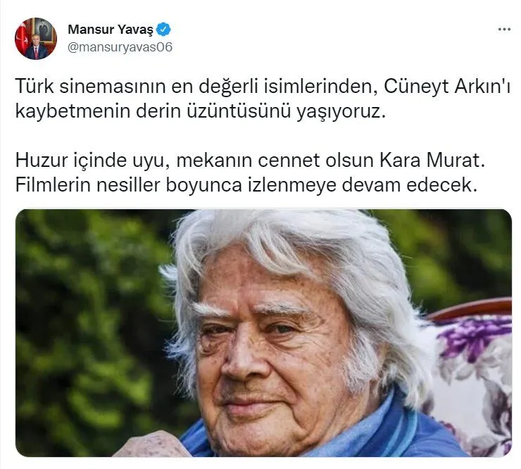 Siyaset dünyasından Cüneyt Arkın'a veda: Huzur içinde uyu Kara Murat... - Sayfa 5