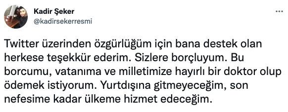 Kadir Şeker’den tahliye sonrası binlerce beğeni alan ilk açıklama! ‘Son nefesime kadar…’ - Sayfa 22