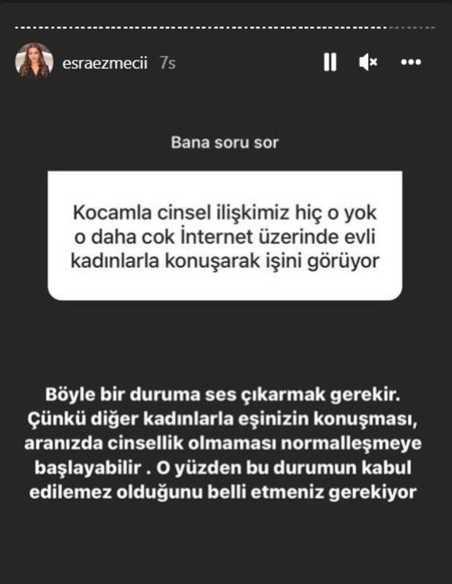 Psikolog Esra Ezmeci’ye gelen soru şaşkına çevirdi! ‘Kocam evli kadınlarla konuşarak…’ - Sayfa 4