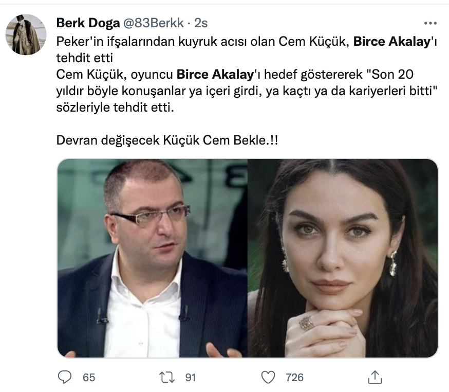 Birce Akalay’ı hedef alan Cem Küçük’e tepki yağıyor: “Sen hangi ülkeye kaçacaksın bakalım?” - Sayfa 8