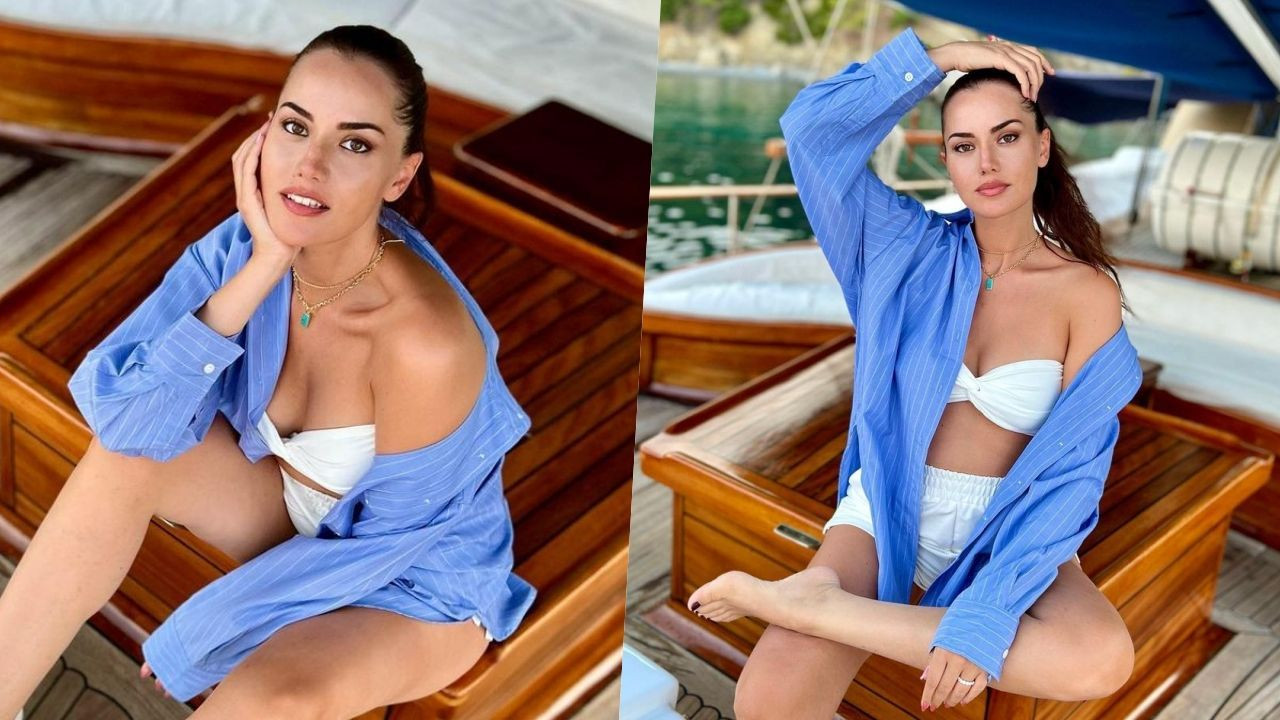 Fahriye Evcen bikinili pozlarını paylaştı! Sosyal medya yıkıldı! - Sayfa 1