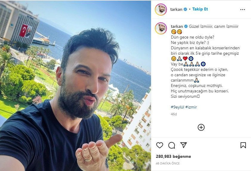 Tarkan’dan çok konuşulacak İzmir konseri paylaşımı: "Yasaksız, baskısız, yalansız..." - Sayfa 11