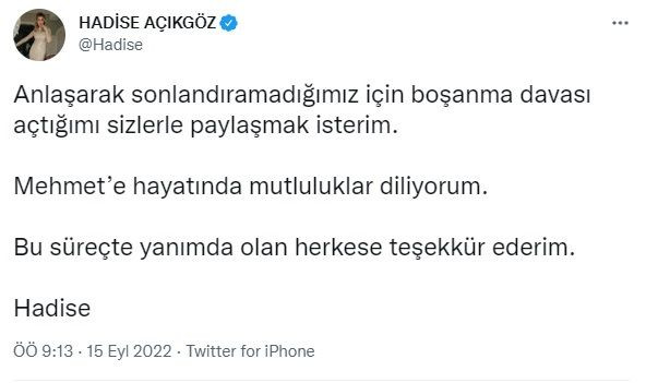 Mehmet Dinçerler'e boşanma davası aşan Hadise’den ilk açıklama: Anlaşarak sonlandıramadık - Sayfa 4