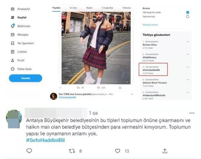 Etek giyen rapçi Sefo sosyal medya tartışma yarattı! 'SefoHaddiniBil' gündem oldu - Sayfa 6