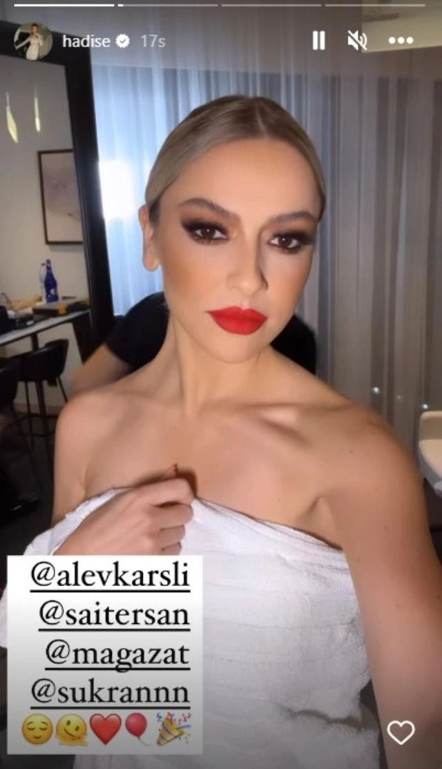 Hadise’den yine çok konuşulacak paylaşım! Bornozunu giyip poz verdi… - Sayfa 11