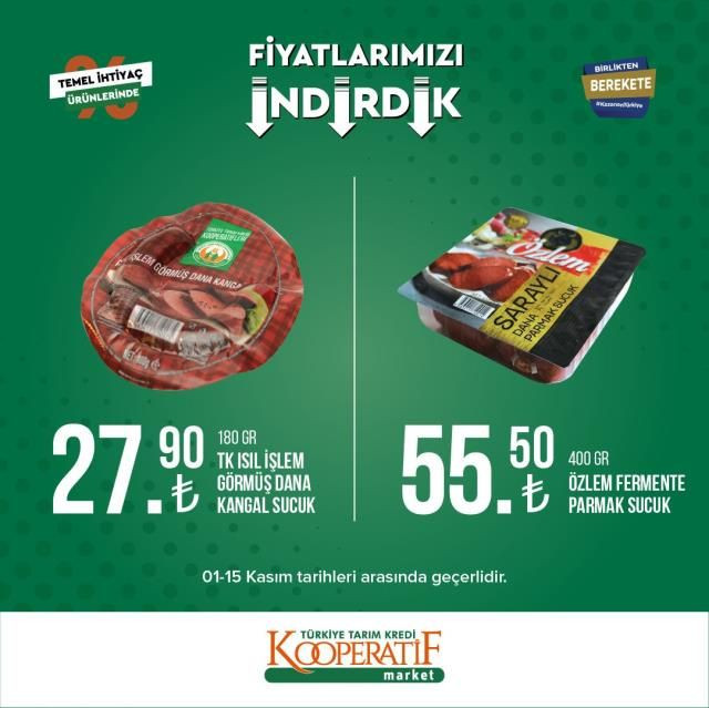 Tarım Kredi marketlerinde yeni indirim kampanyası! İşte fiyatı düşen ürünler - Sayfa 23