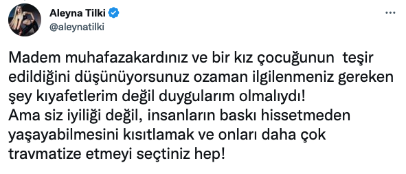 O yorumu gören Aleyna Tilki’den iç çamaşırı isyanı! ‘Madem muhafazakardınız…’ - Sayfa 9