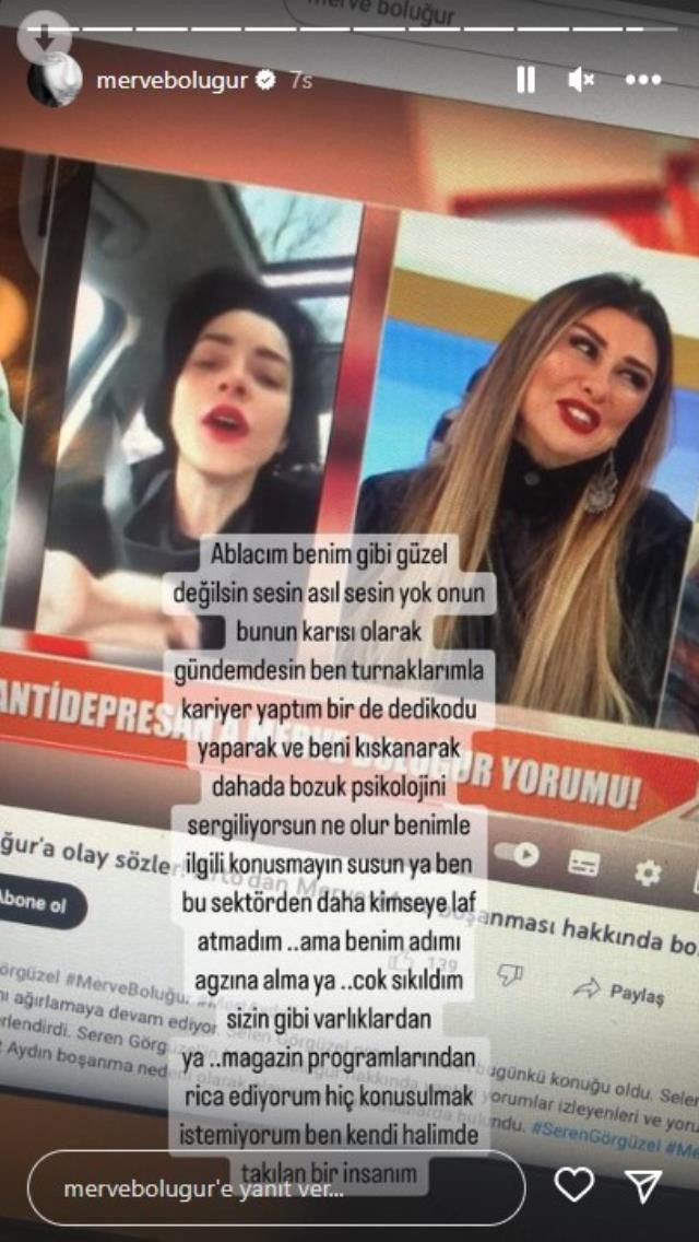 Merve Boluğur, Selen Görgüzel'e öfke kustu! "Onun bunun karısı olarak gündemdesin" - Sayfa 9