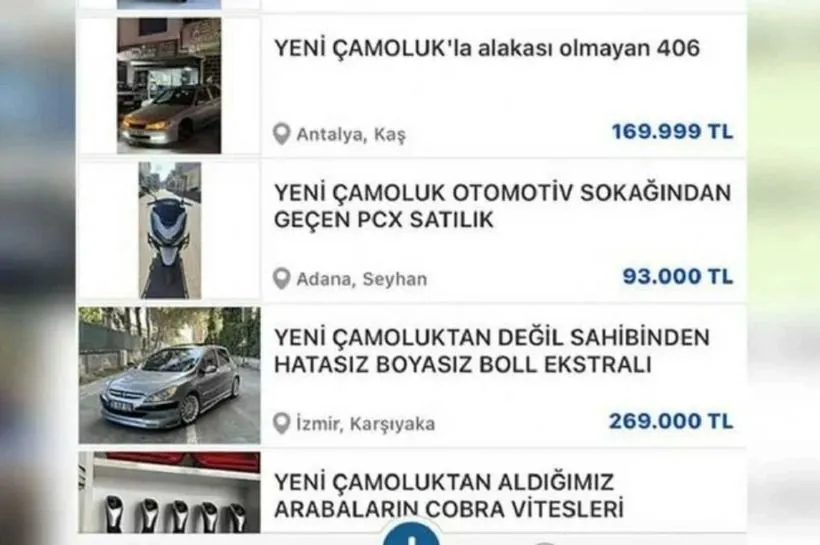 Yeni Çamoluk Otomotiv'e gönderme yapılan ilanlar dikkat çekti: "Önünde takla atmış 2012 model..." - Sayfa 8