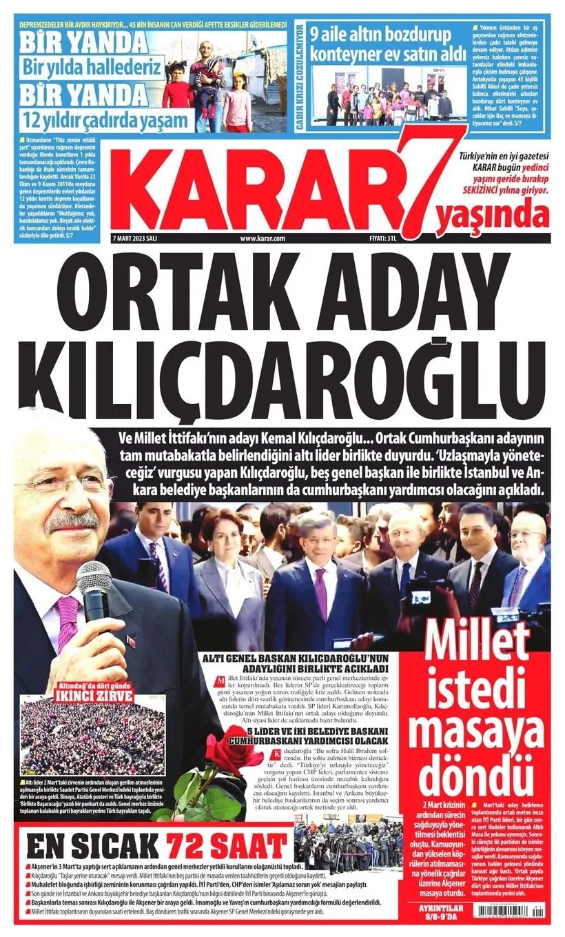 Gazeteler Kılıçdaroğlu’nun adaylığını nasıl gördü? - Sayfa 6