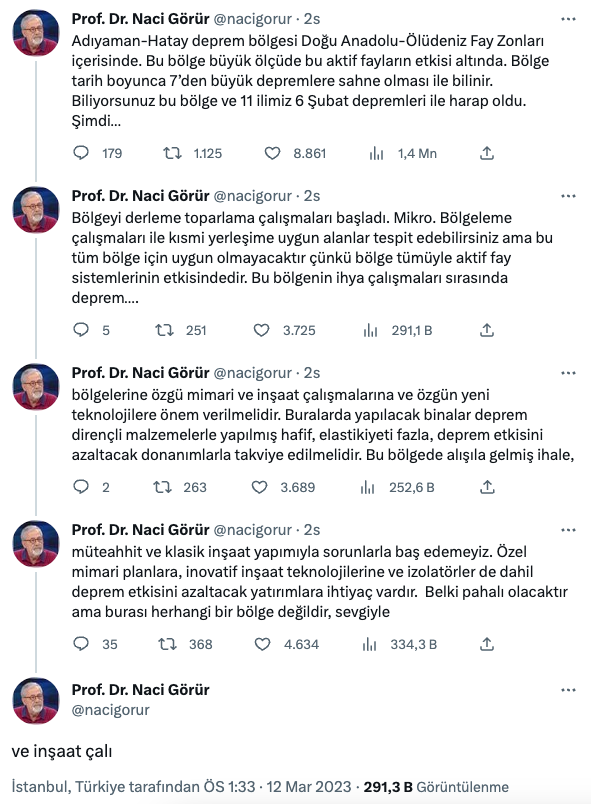 Prof. Dr. Naci Görür bir kez daha uyardı! ‘Aktif fayların etkisi altında…’ - Sayfa 11