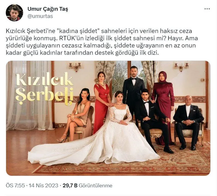 RTÜK'ün 'Kızılcık Şerbeti' yayınını kesmesine tepki: 'Televizyon tarihinde kara bir gün' - Sayfa 7