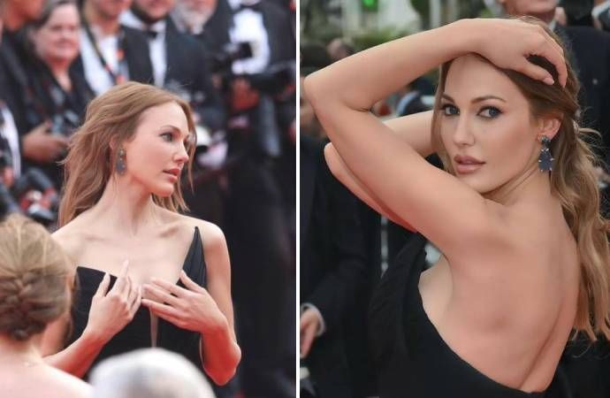 Cannes Film Festivali'nden Meryem Uzerli geçti! Zarafetiyle herkesi büyüledi - Sayfa 1