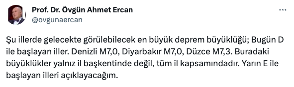 Hangi ilde kaç büyüklüğünde deprem bekleniyor? Prof. Dr. Ahmet Ercan, tek tek saydı… - Sayfa 35