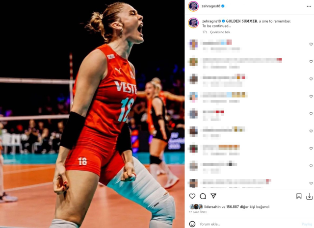 Milli voleybolcu Zehra Güneş'in pozu ünlüler dünyasını salladı - Sayfa 3