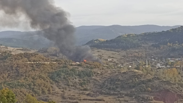 Köy saatlerdir alev alev yanıyor! Onlarca ev küle döndü - Sayfa 1