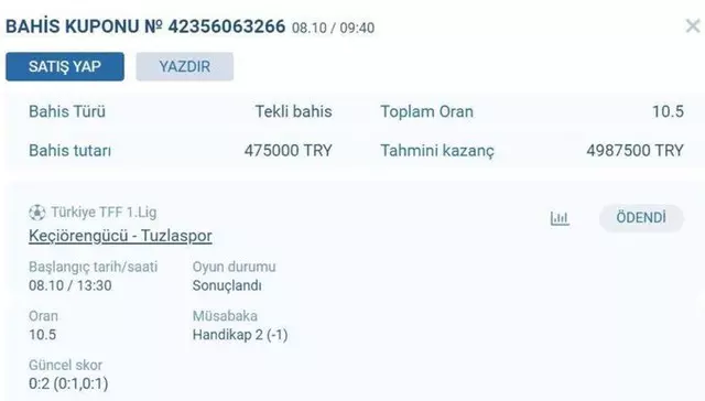 Rus bahis sitesinde 475 bin TL'lik skandal! Tuzlaspor sayesinde milyoner oldular - Sayfa 2