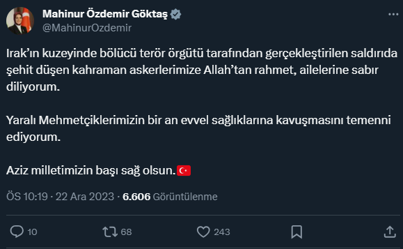 Şehitler için siyasilerden peş peşe taziye mesajları - Sayfa 11