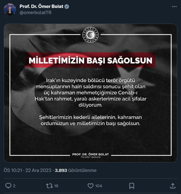 Şehitler için siyasilerden peş peşe taziye mesajları - Sayfa 17