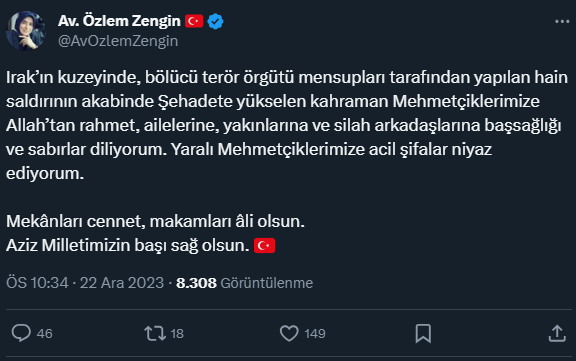 Şehitler için siyasilerden peş peşe taziye mesajları - Sayfa 20