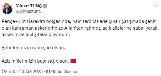 Yüreğimiz yandı! Şehit haberlerinin ardından siyasilerden art arda taziye mesajları - Sayfa 2