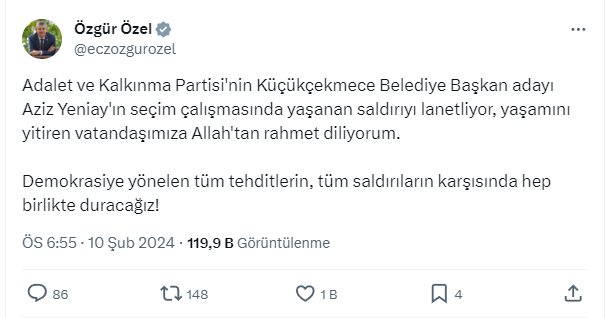 AKP seçim çalışmasında yapılan saldırıya siyasilerden tepki - Sayfa 13