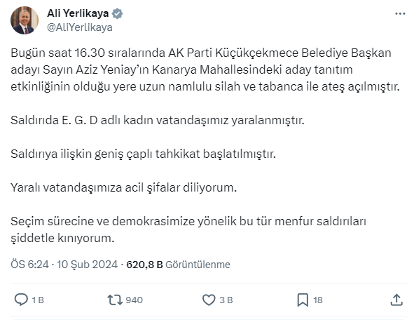 AKP seçim çalışmasında yapılan saldırıya siyasilerden tepki - Sayfa 2