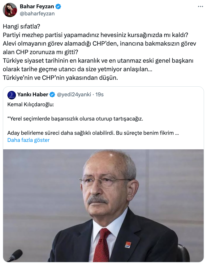 Bahar Feyzan, Kılıçdaroğlu'nu zehir zemberek sözlerle eleştirdi! O sözlere tepki üstüne tepki geldi… - Sayfa 2