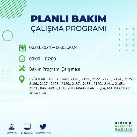 Burada yaşayanlar dikkat! Yarın elektrikler saatlerce kesik olacak - Sayfa 12